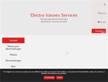 Tablet Screenshot of electro-vannes-services.com